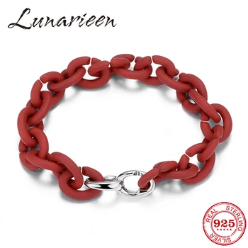 

Top quality Crimson Hard Rubber Bracelet chain Female accessories Jewellery Bracelet Men Jewelry Best Gift