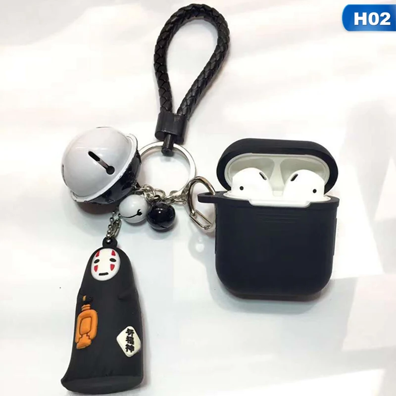 Милые анимационные элементы Мягкий силиконовый чехол наушники для Apple Airpods Bluetooth беспроводные наушники защитная кожная крышка коробка - Цвет: 2