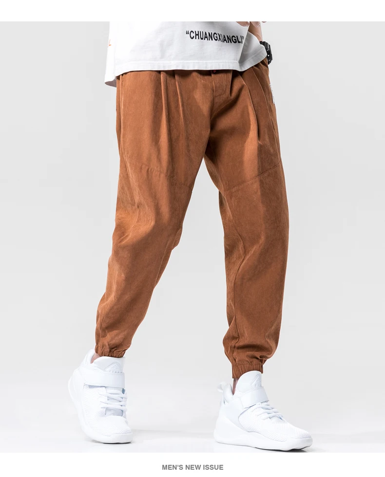 linen harem pants 2021 Summer New Men's Harem Pants Ankle-Length Slim Fit Comfortable Trousers 5 Colors High Quality Plus Size 4XL plus size harem pants