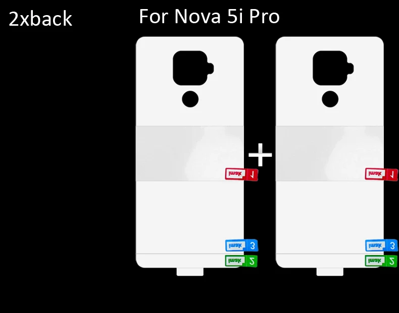 2xback Imak гидрогель пленка для huawei Nova 5i Pro сзади спереди Экран защитный прозрачный Олеофобное - Цвет: 2xback