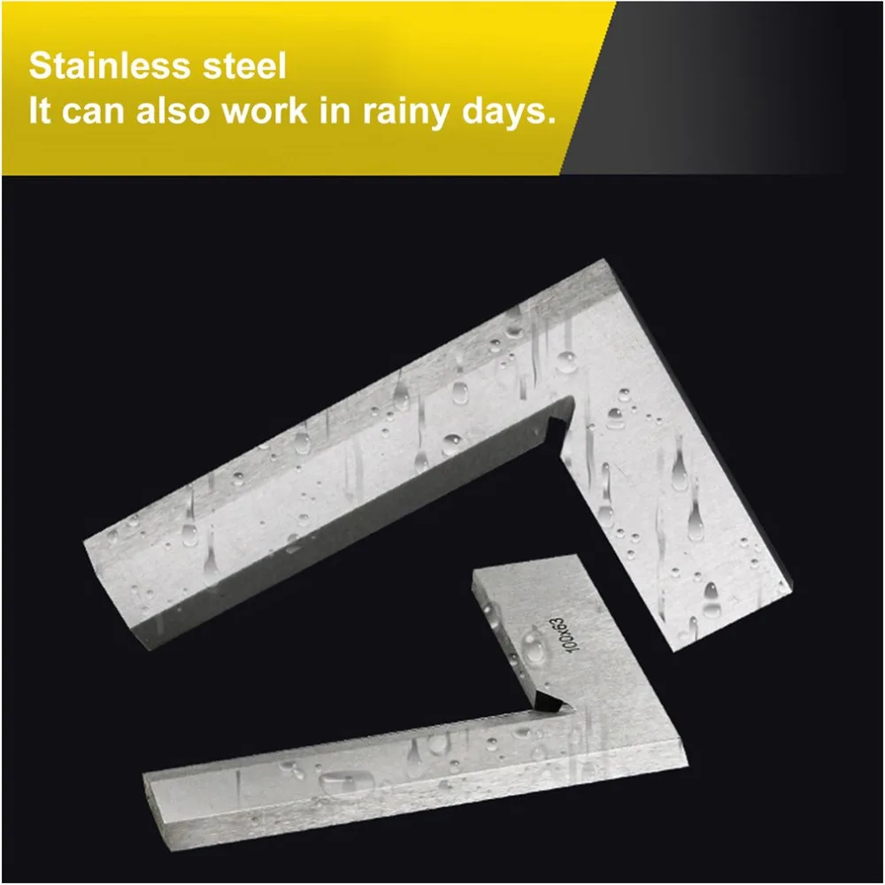 Machinist Precision Knife Edge Square Ruler 90 Degree Right Angle Ruler Engineer Measuring Tool 100x63mm Angle Tester