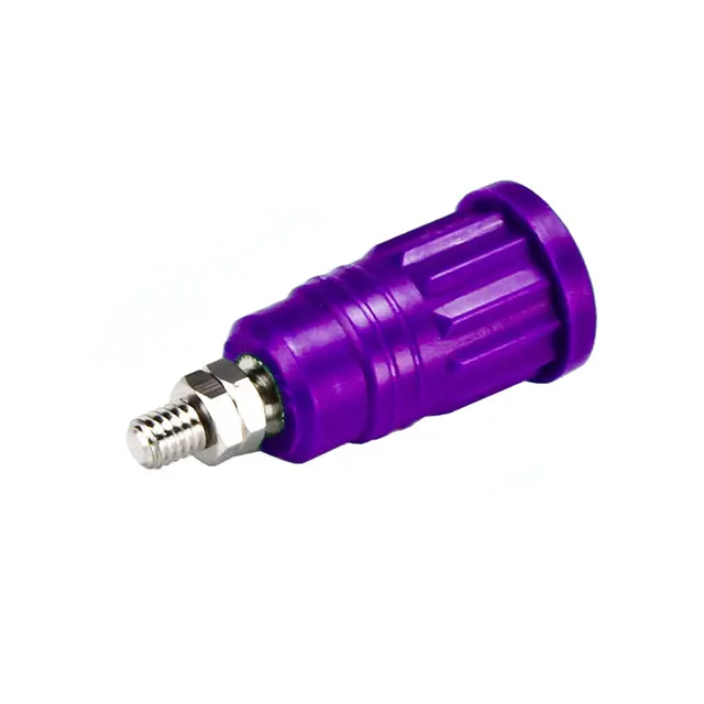 CT2243-7 CONN BANANA JACK THRD PURPLE | Электроника
