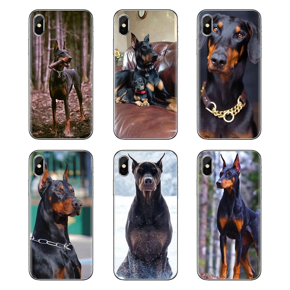 Для huawei mate Honor 4C 5C 5X6X7 7A 7C 8 9 10 8C 8X20 Lite Pro TPU Прозрачный чехол Pinscher собака добермана