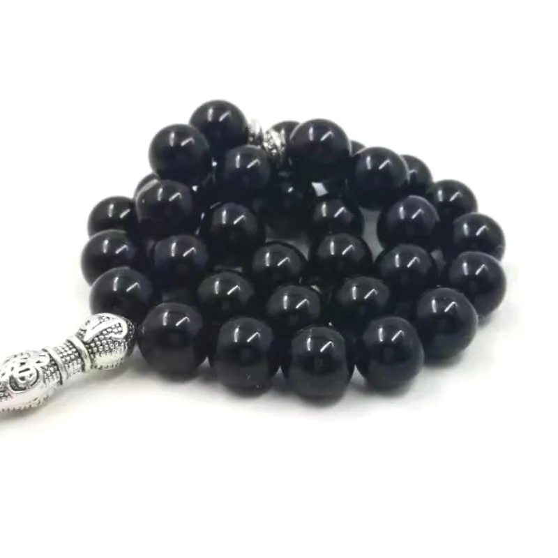 Onxy 33 Tasbih мужские черные Агаты все это новые браслеты подарок Eid misbaha аксессуары молитвенные бусины 33 66 99 бусины ювелирные изделия