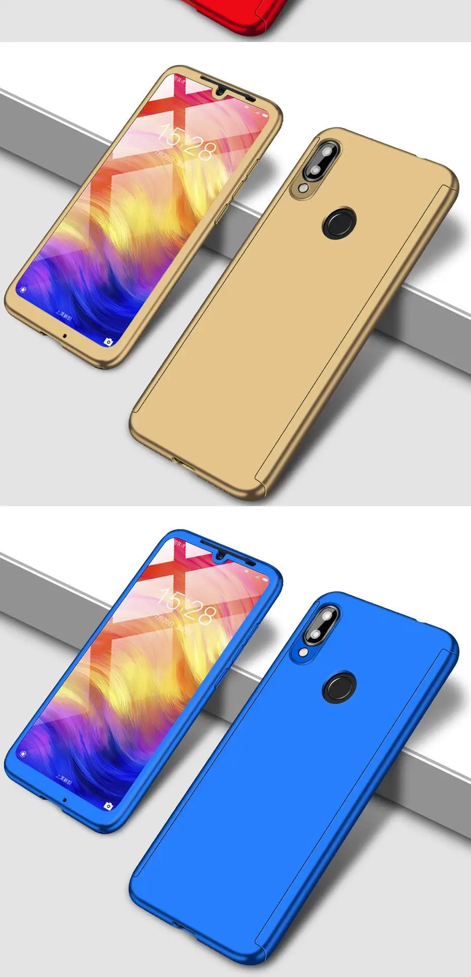 360 Полное покрытие чехол для huawei P smart Y9prime Nova 5 P20 P30 Pro Honor 20 9 10 Lite 20i 10i 8X 9X 8A 20Pro Защитный чехол