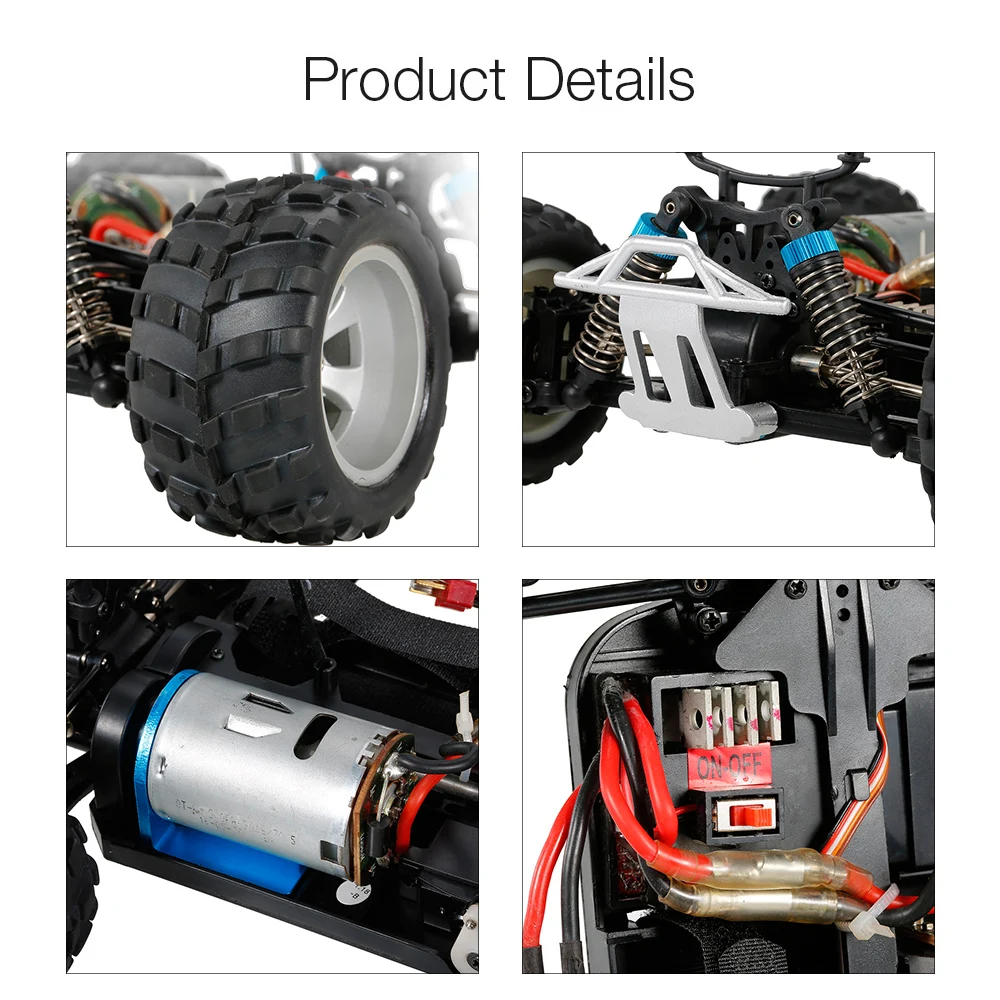 WLtoys A979-B 2,4G 1/18 RC автомобиль 4WD 70 км/ч высокоскоростной Электрический полный пропорциональный большой Педальная накладка RC Гусеничный RTR