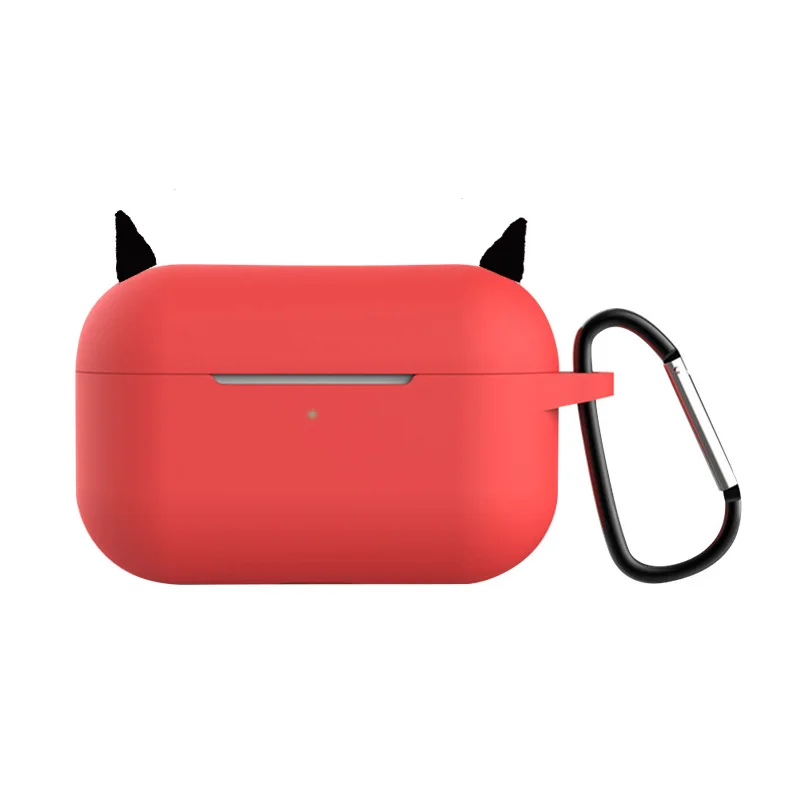 Гарнитура для Air Pods Pro, защитный мягкий Рождественский чехол, силиконовый чехол для Apple Airpods Pro 3, противоударный чехол для AirPods P - Цвет: Темно-серый