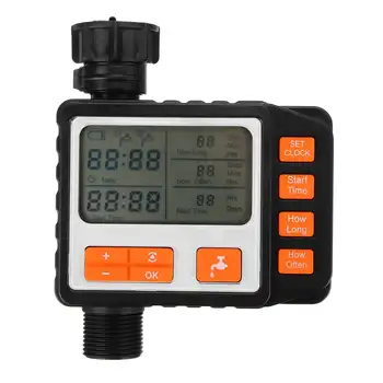 

LCD Digital Display Automatic Water Timer Watering Irrigation System Controller Hose Connector Garden Water Timer Plastic