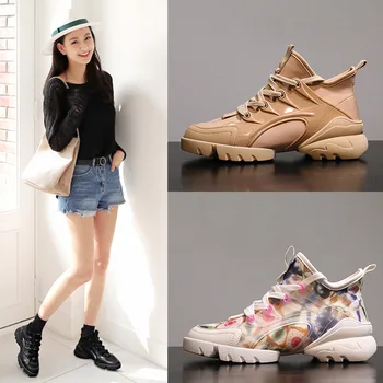 

Women's shoes 2020 spring and summer new leisure sports Harajuku wild fitness running shoes women's shoes breathable