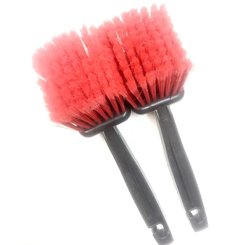 

Car Wheel Brush Tire Rim Cleaner Red Auto Clean Detailing Tools Care Cleaning Products Wash