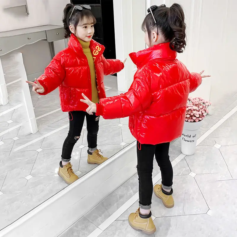 New Winter Jacket Girls Kids thickness Short cotton-padded Children Girls Winter Coat WT001