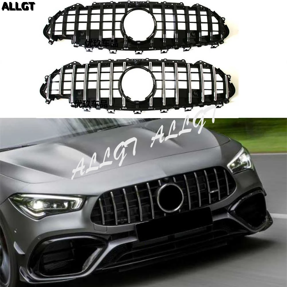 Front Grill Fit for Mercedes Benz W257 CLS CLS350 CLS450 CLS500 C257 Black Silver Grille Bumper