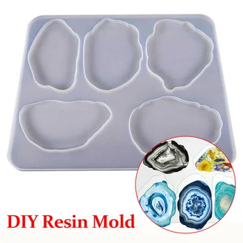 

Coasters Resin Casting Mold Silicone Making Epoxy Mould Craft Reusable DIY Tool DTT88