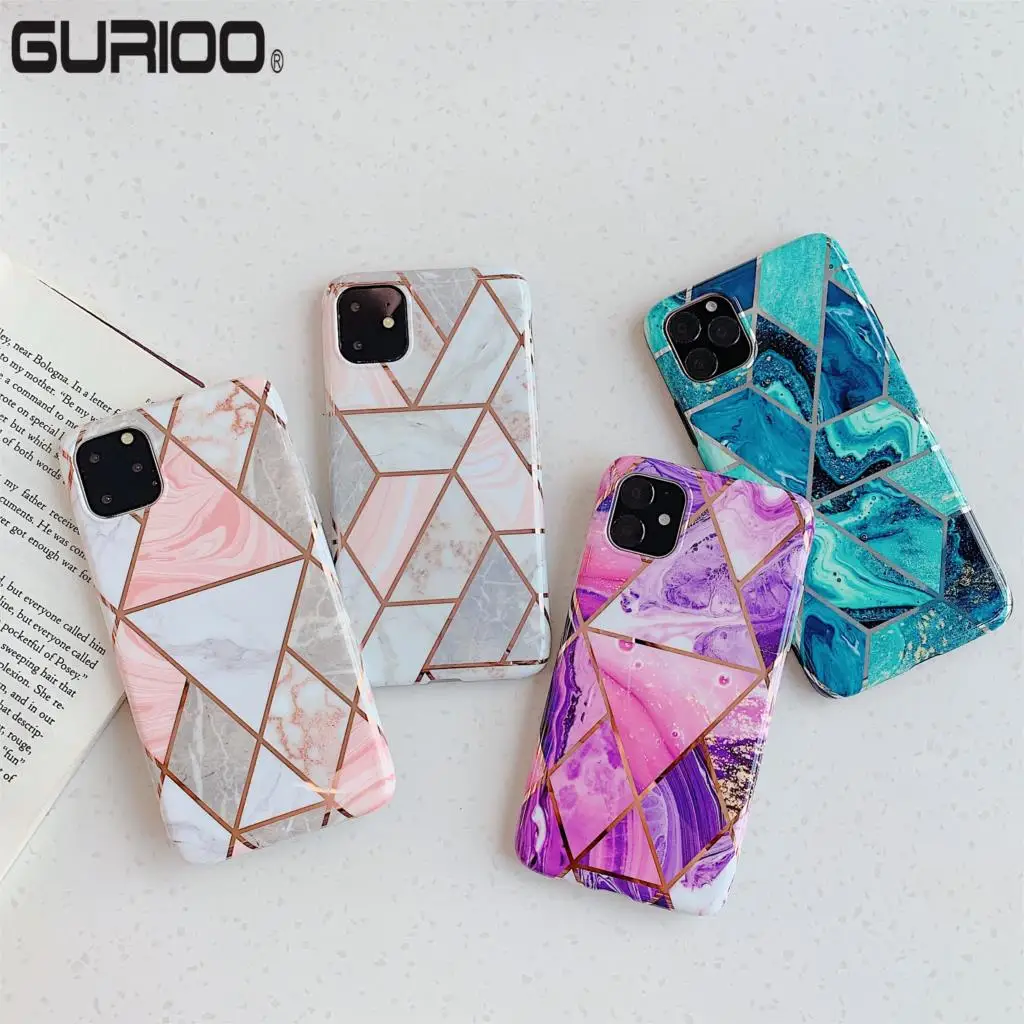 

Marble TPU Phone Case For iPhone 7 XS X XR MAX Case Soft Back Cover For iphone 6 6S 7 8 Plus For iphone 11 2019 Phone Case Cover