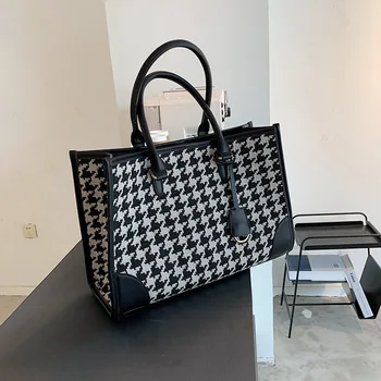 

2020 Korean Denim Simple Commuter Handbag Tote Bag Female Large-capacity Original Canvas Shoulder Bag