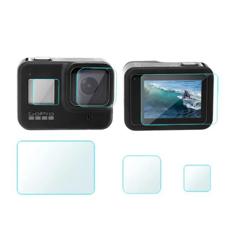 Объектив из закаленного стекла с Дисплей ЖК-дисплей Экран защитная пленка крышка