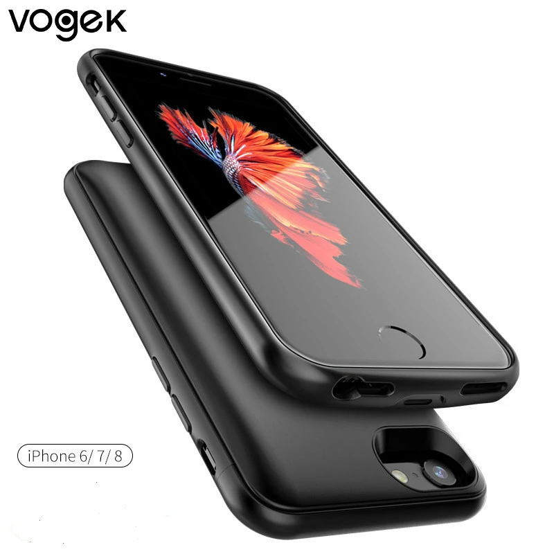 Магнитный чехол для iphone 6 6s 7 8 4000/5500 мАч внешний аккумулятор зарядное устройство