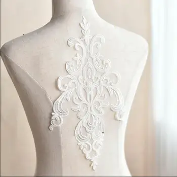 

10 Piece Multi color Wedding dress lace fabric patch embroidery applique lace trim DIY bride clothes decoration