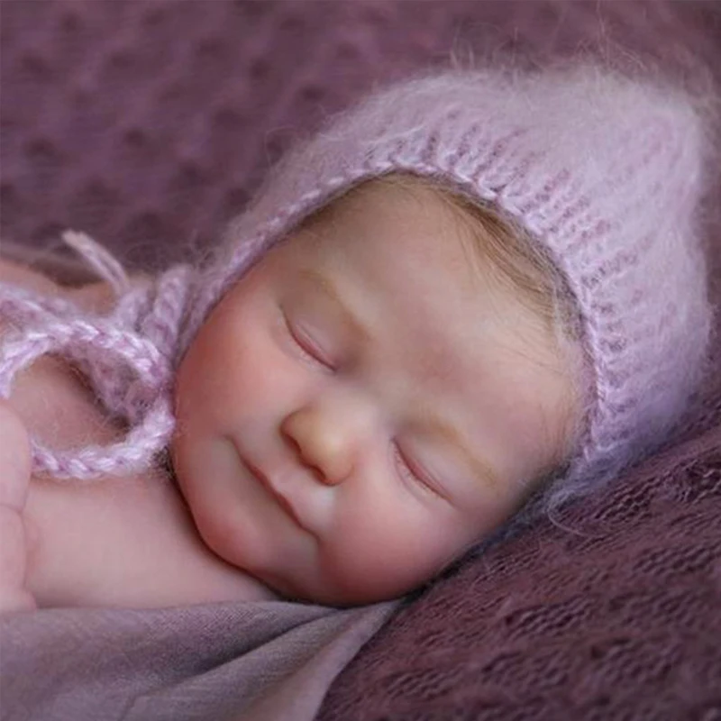 

RBG 19 Inches DIY Blank Doll Reborn Baby Doll Realistic Newborn June Vinyl Unpainted Unfinished Parts Toys New Year Gift