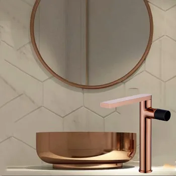 

Benefit Margin Arts Full Copper Golden Wire Drawing Gold Black Cold Hot Water Basin Faucet On The Stage Basin Off The Stage