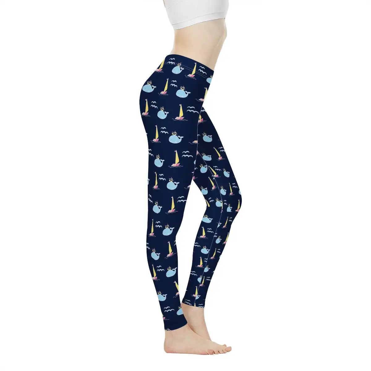 Эластичные трико для фитнеса и йоги на заказ с вашим логотипом/принтом/картинкой, повседневные обтягивающие спортивные женские штаны для занятий йогой