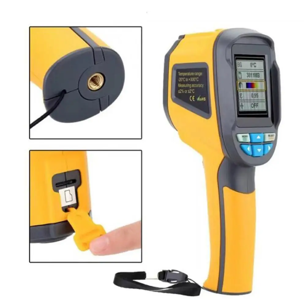 

Protable Thermal Imaging Camera Infrared Thermometer Imager Support Video Pictures Recording Imaging Camera HT-19 HT-02 HT-A2