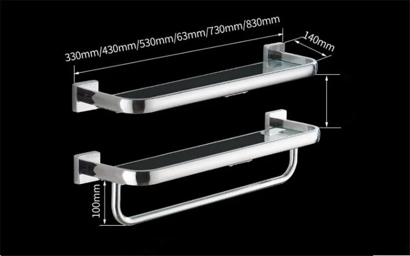 Полка для ванной комнаты 304 Нержавеющая сталь стойка для душа стеклянная угловая полка для ванной душ органайзер для хранения на полке держатель с полотенцем Бар