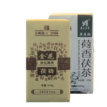 

Dark Tea Hunan Ahn of Chinese Black Tea Anhua Dark Tea 318g Hand-made Golden Brick Tea for Healthy and Beauty