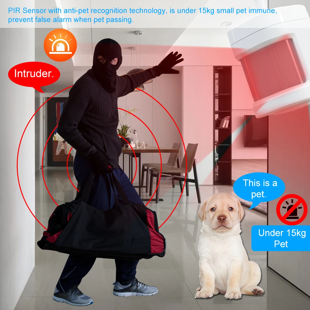 Tuya система сигнализации беспроводной WIFI дверной Звонок функция открытый звонок