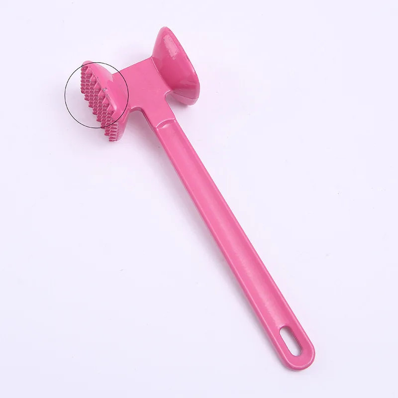 colorful useful Meat Hammer Pounders High Quality Mini Aluminum Alloy Loose Tenderizers knock-sided for Steak Pork Kitchen Tool - Цвет: Фиолетовый