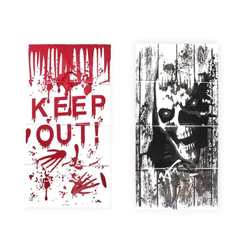 Horror Wall Stickers Blood Scene Decoration Props Creative Unique Halloween Ghost Wall Paste Home Decoration Accessories