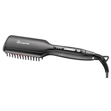 Max 428F, профессиональная выпрямляющая щетка с плоским утюгом, Керамический выпрямитель для волос, расческа с ЖК-дисплеем, 100 в/240 В