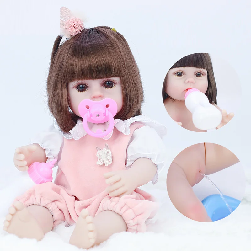 QWAWA Baby Doll 38 см Reborn Dolls Игрушки для девочек сопровождение куклы реалистичные