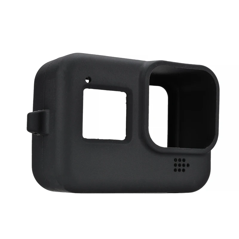 High Quality Camera Protecting Shell Silicone Cover Case Protective Skin With Strap For GoPro HERO 8 Protection Blue/Black Color