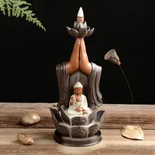 Quemador De Incienso Guanyin такие как возврат курильщик монах предметы мебели благовония горелка ручной работы Фабрика пятно