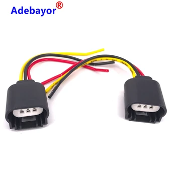 

2pcs/lot New 9008 H13 Headlight Extension Socket Connector Plug CERAMIC HITEMP car light source car styling
