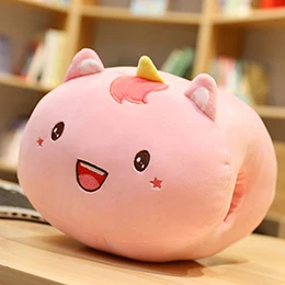 Happy Unicorn Функциональные руки подушки мультфильм Животные Динозавр Единорог мышь эмодзи животные зимние руки теплые Девочки Мальчики Рождественский подарок 30 см - Цвет: Happy Unicorn
