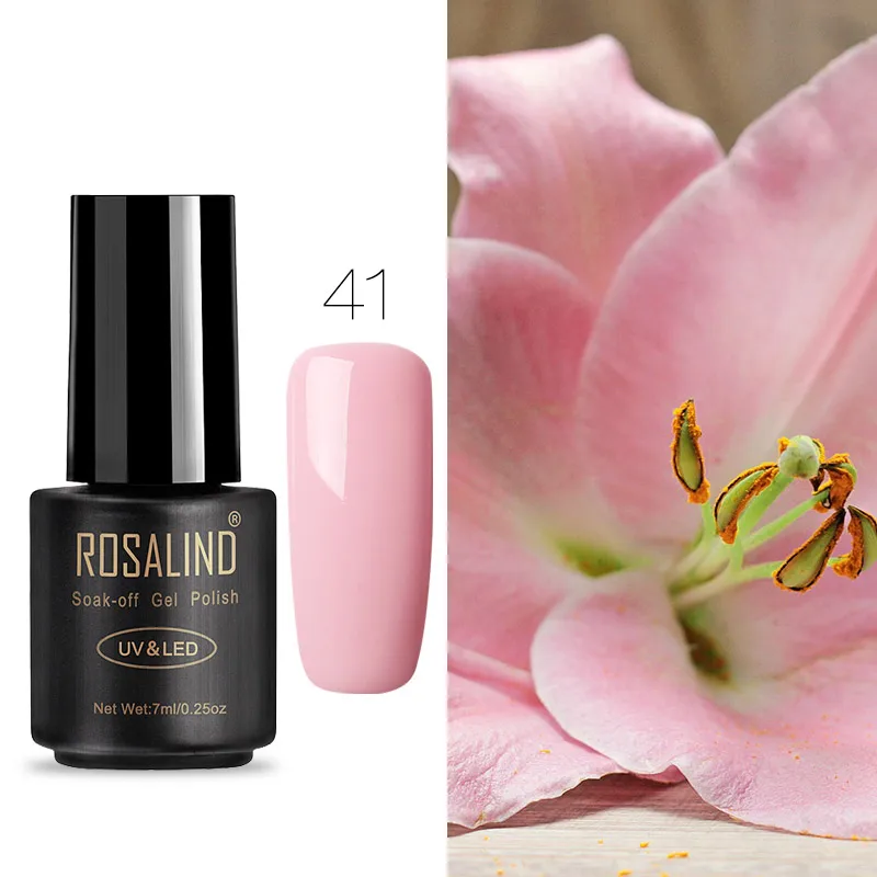 RA41 ROSALIND Гель-лак для ногтей Полупостоянный УФ для ногтей все для маникюрной основы верхнее покрытие Гель-лак для ногтей Лучший лак гель - Цвет: RA41