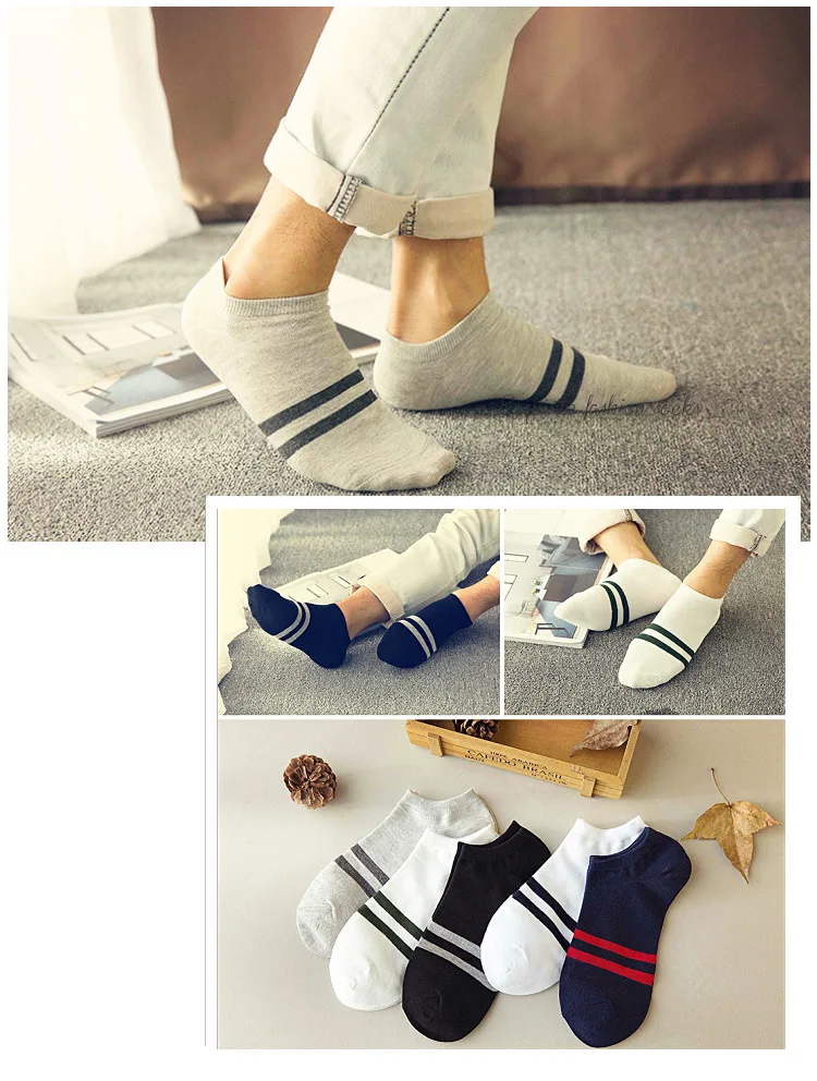 Summer Hot Selling Solid Color Cotton MEN'S Ankle Socks Short Sweat Absorbing Deodorizing Low Top Men's Short Socks Thin Manufac
