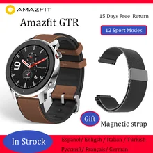 Глобальная версия Amazfit GTR 47 мм gps Смарт-часы 5ATM водонепроницаемые спортивные часы напоминание о звонках