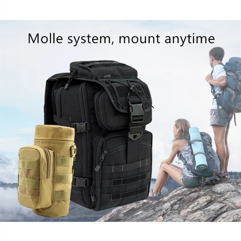 Военный Тактический Рюкзак MOLLE Портативная сумка для чайника занятий спортом на