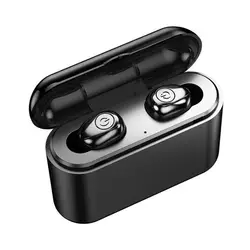 Мини Беспроводная Bluetooth 5,0 гарнитура наушники вкладыши водонепроницаемый 2200 мАч для мобильного телефона