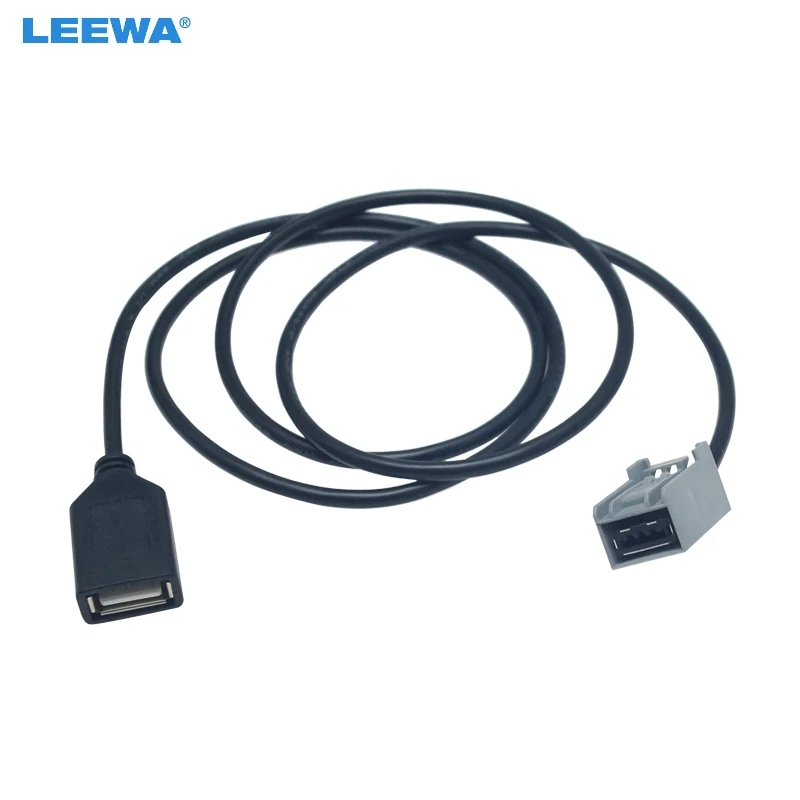 LEEWA Аудиомагнитола AUX USB кабель женский порт удлинитель адаптер для Honda Civic/Accord/Odyssey Mitsubishi Lancer