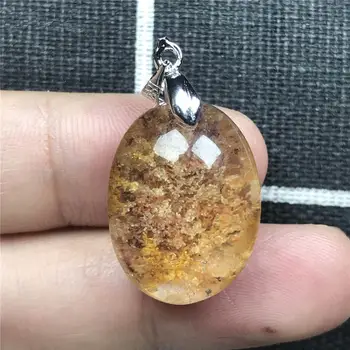 

Genuine Natural Phantom Quartz Pendant For Women 22x16x11mm Water Drop Clear Phantom Garden Necklace Pendant Jewelry AAAAA