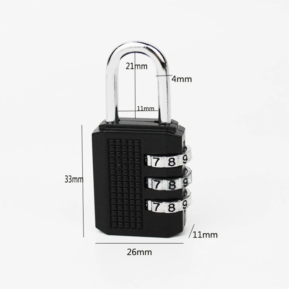 3 DIGIT TRAVEL PADLOCK