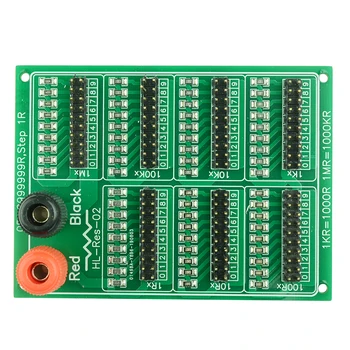 

1R - 9999999R Seven Decade Programmable Resistor Board, Step 1R, 1%, 1/2 Watt. adjustable resistor slide resistor