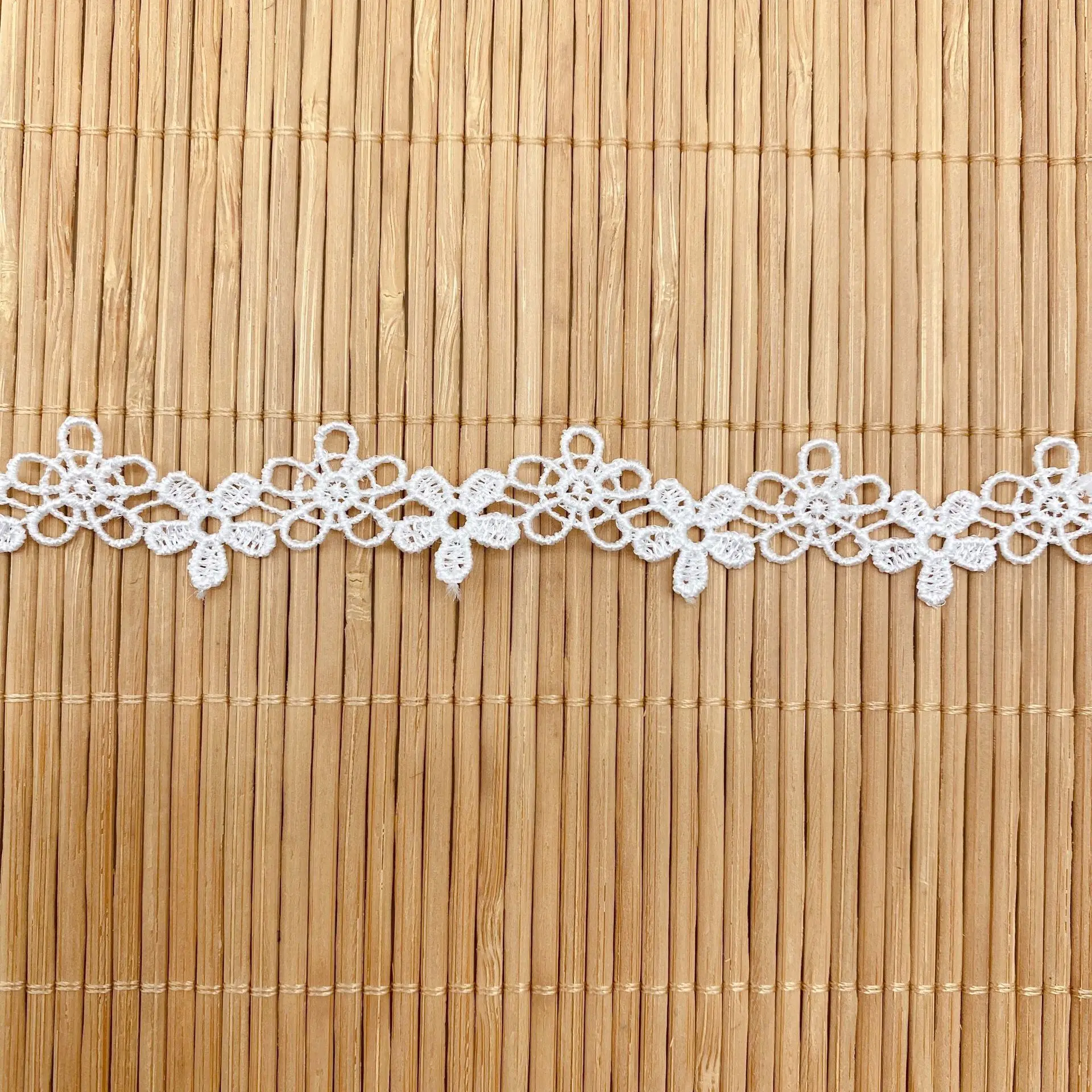 5Yards/lot Cute Hollow Flower Lace Ribbon Trim DIY Embroidered For Sewing Dress Decoration
