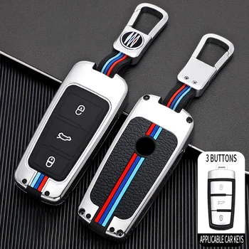 Custodia per chiave a distanza per auto in lega di zinco per Volkswagen VW Passat CC B6 B7 R36 Maogotan 3C Smart Key Protector Shell Fob accessori