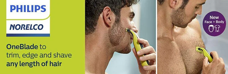 Электробритва Philips QP2630 OneBlade 200 раз в секунду перезаряжаемая с литий-ионным аккумулятором поддержка влажной и сухой для Мужской бритвы