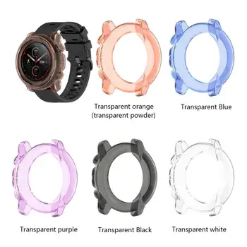

1PC Soft Protect Cover For Huami Smart Sports Watch 3 Case TPU Bumper For Huami Amazfit Stratos 3 Wearable Frame Accessorie
